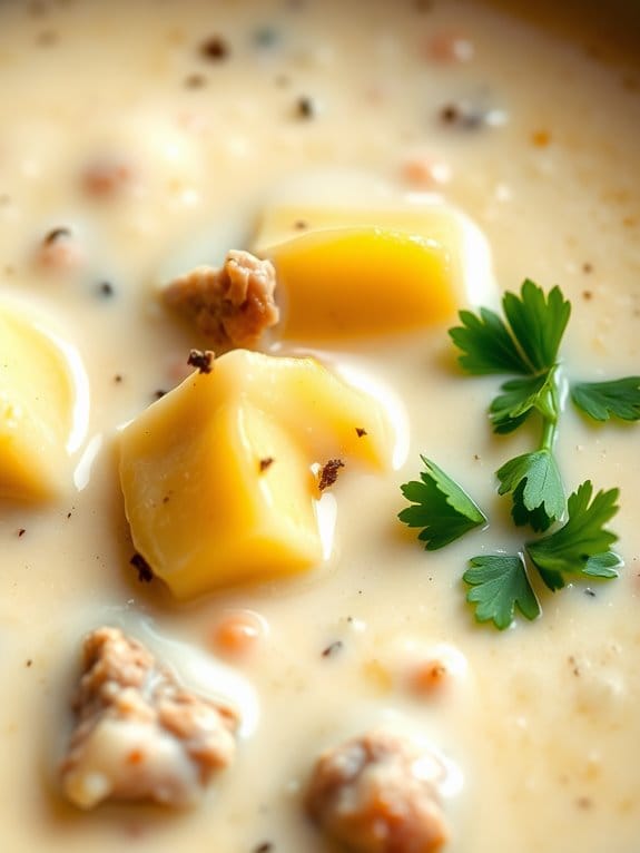 creamy pork potato soup