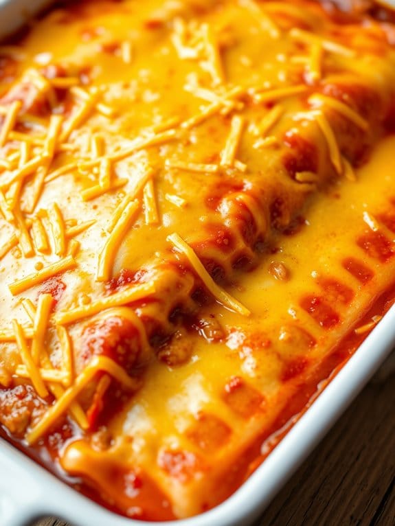 delicious beef cheese enchiladas