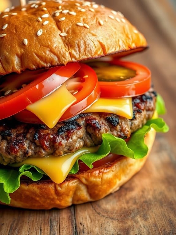 delicious ground pork burgers