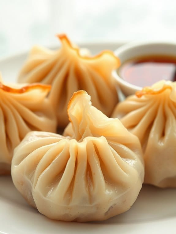 delicious pork and cabbage dumplings