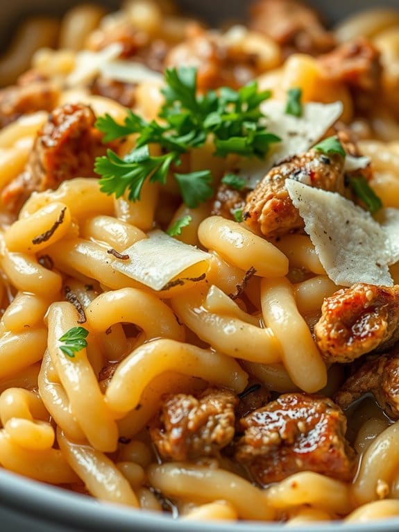 delicious pork orzo dish