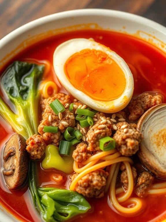 flavorful and fiery noodles