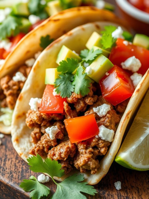 flavorful spicy pork tacos