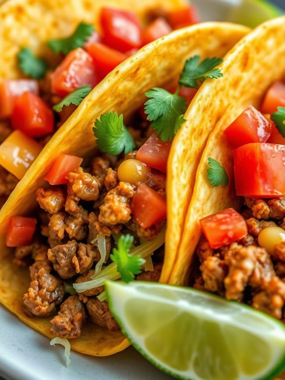 flavorful spicy pork tacos