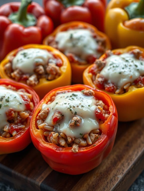 ground pork stuffed peppers
