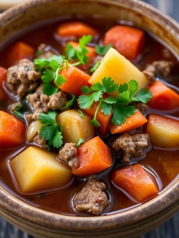 hearty ground beef stew