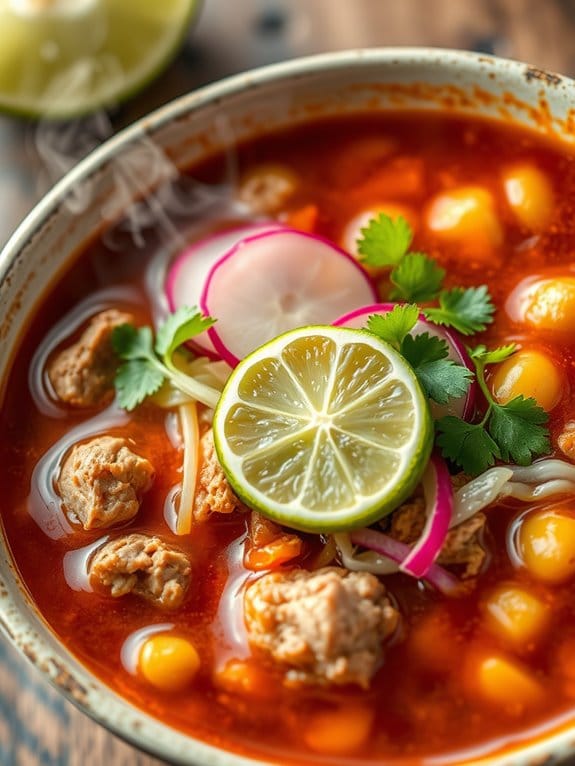 hearty mexican pork soup