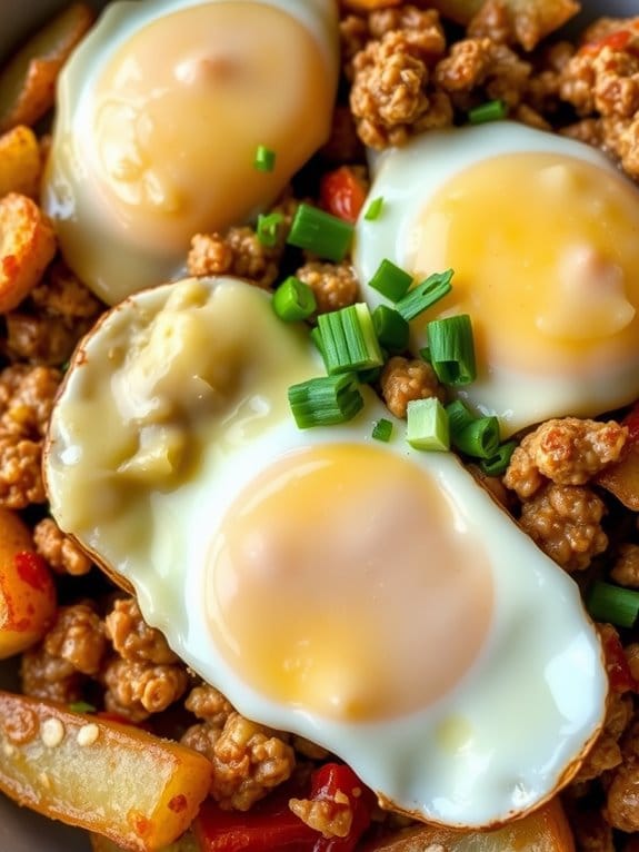 hearty pork potato bowls