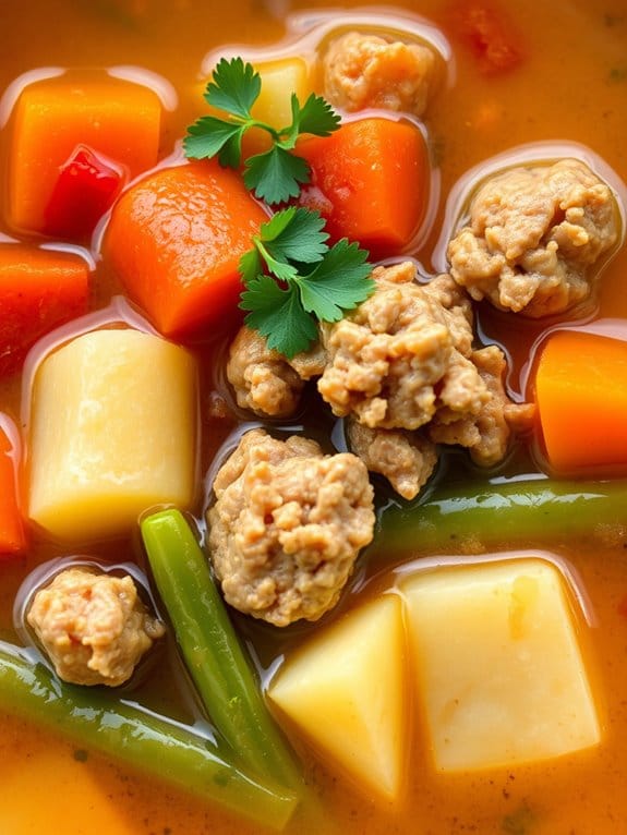 hearty pork vegetable soup