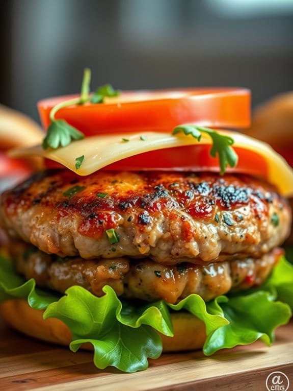 herb infused pork burger recipe