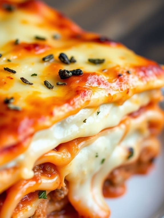 layered beef and pasta