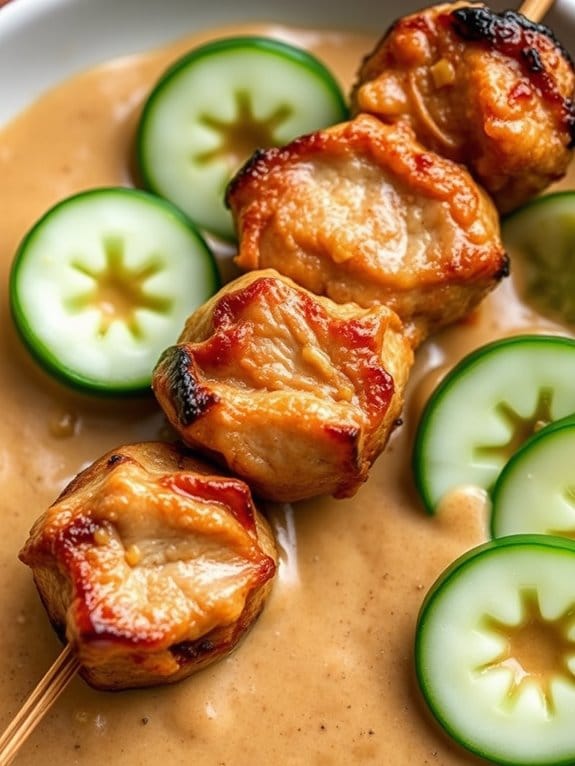 malaysian style grilled pork skewers