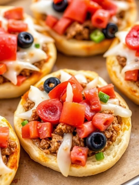 miniature pork pizza bites
