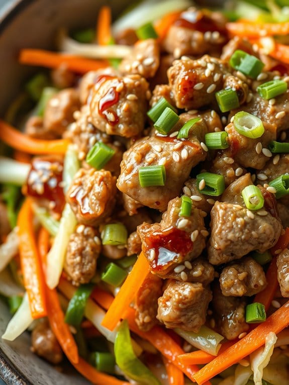 pork and cabbage salad