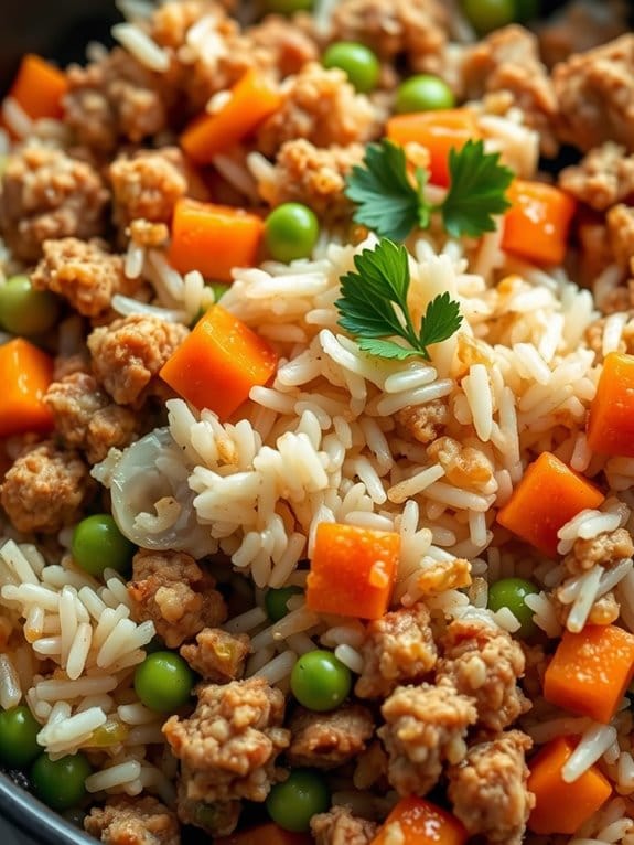 pork and rice dish