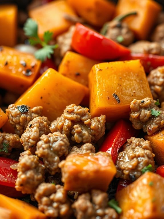 pork and sweet potato dish