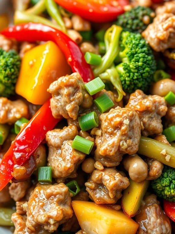 pork and vegetable dish