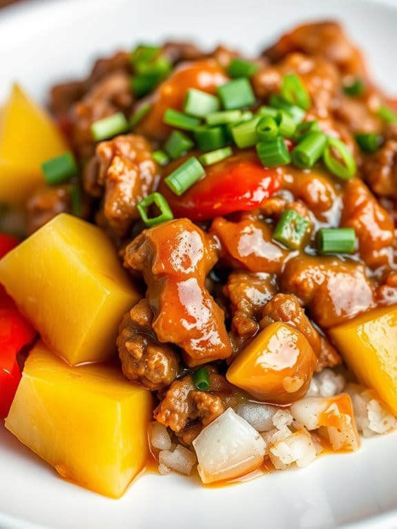 pork dish with tanginess