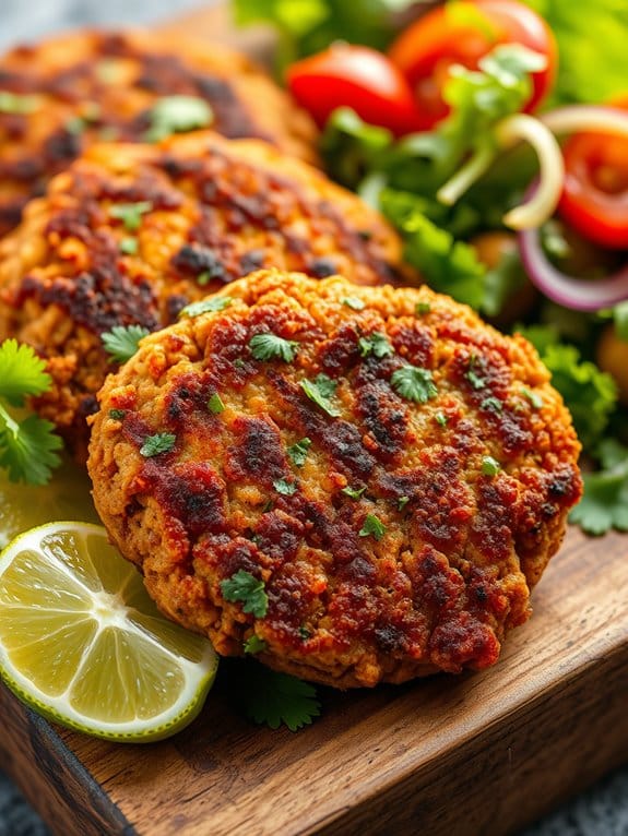 pork patties with lime