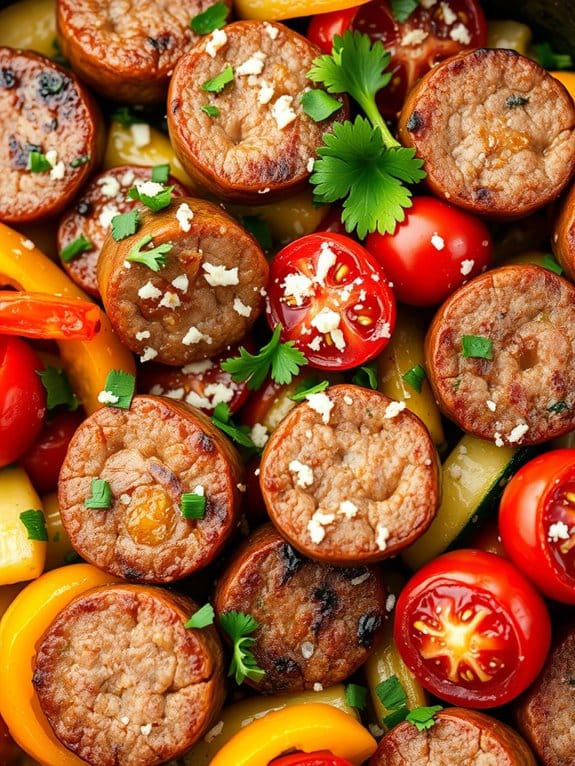 sausage and vegetable dish