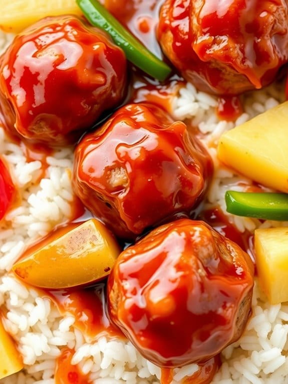 savory and tangy meatballs