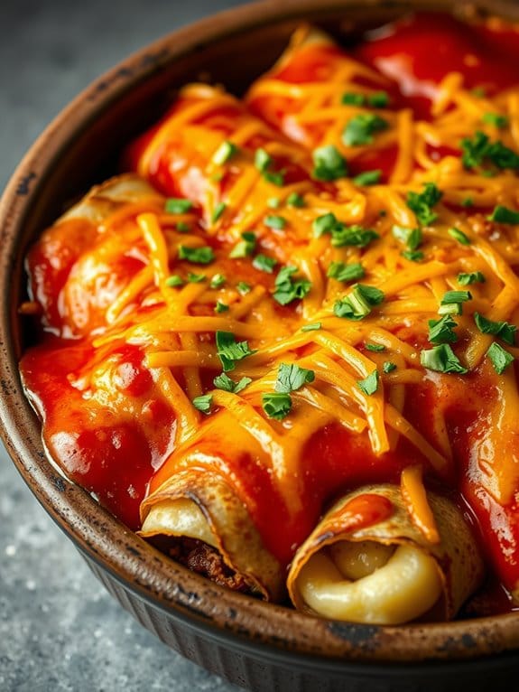 savory beef potato enchiladas