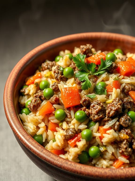 savory beef rice dish