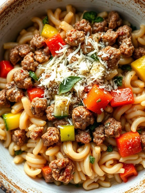 savory beef risotto bowl