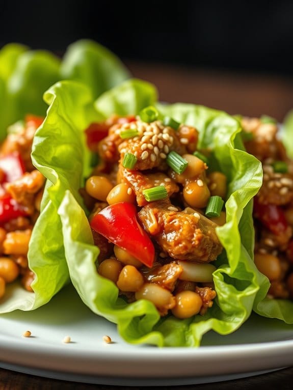 savory ground pork wraps