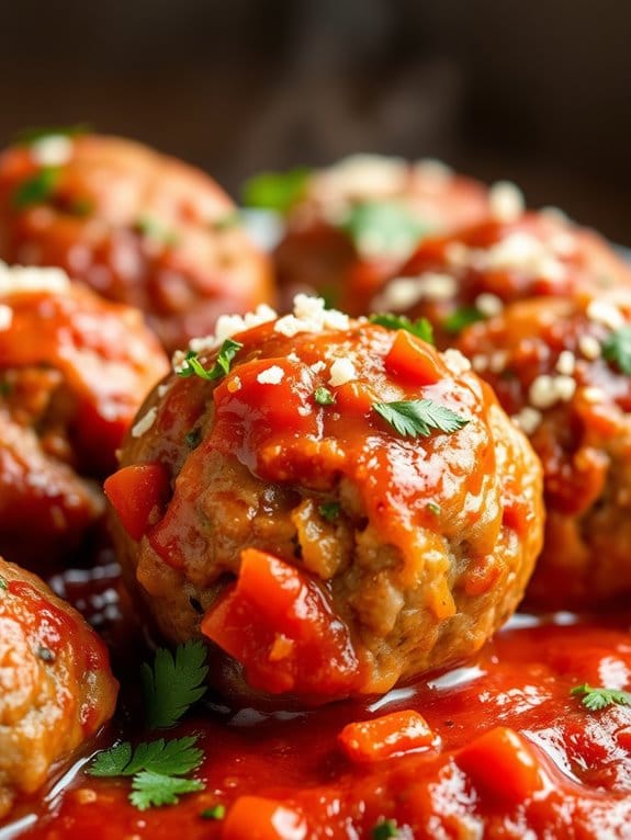 savory italian pork meatballs