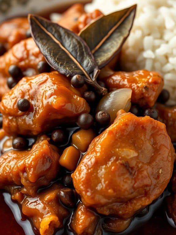 savory marinated pork dish