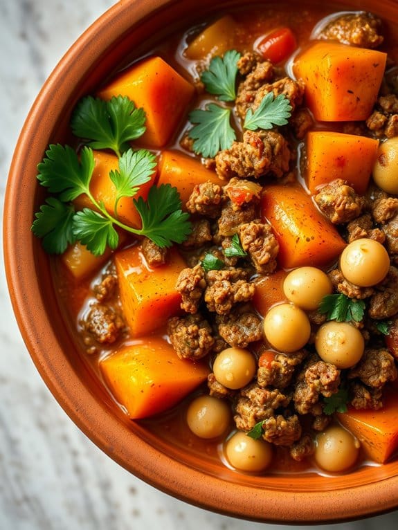 savory moroccan beef stew