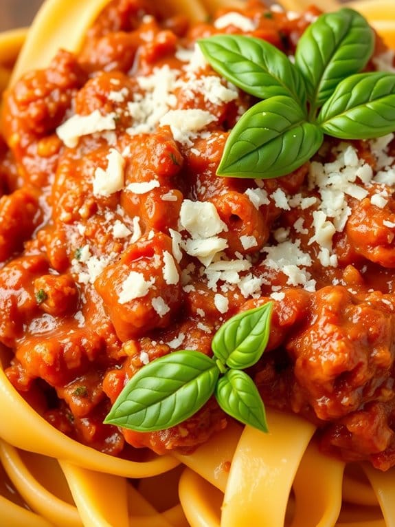 savory pasta with pork