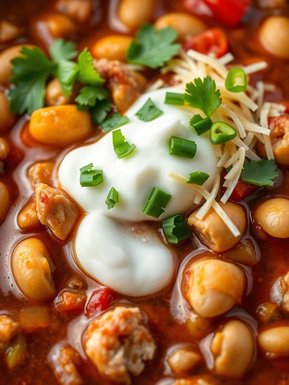 savory pork and beans