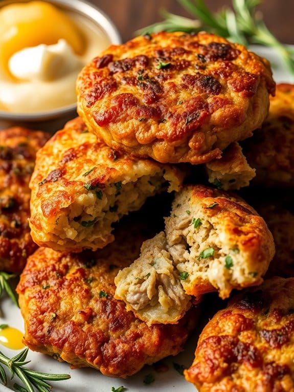 savory pork and potato patties