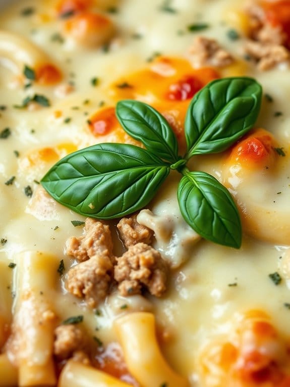 savory pork bolognese casserole