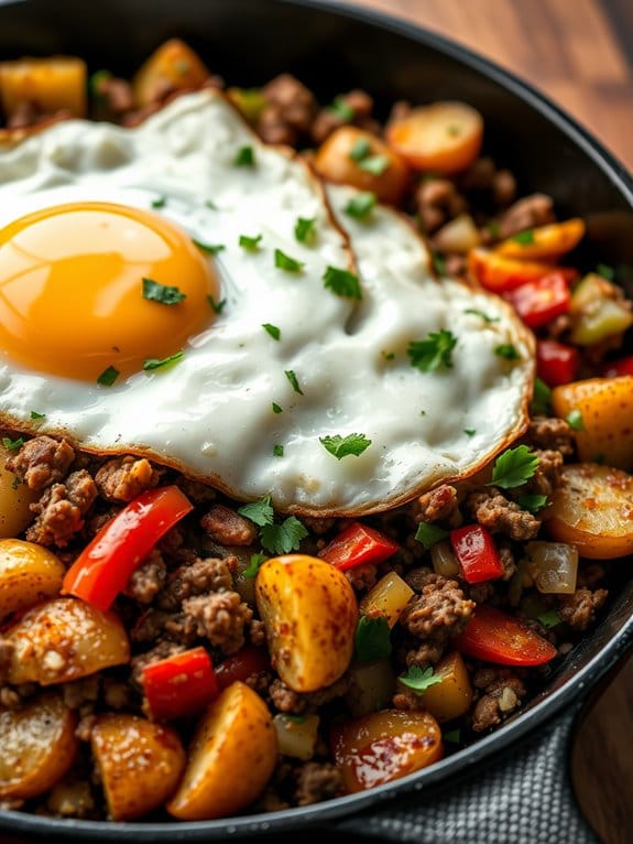 savory pork breakfast dish