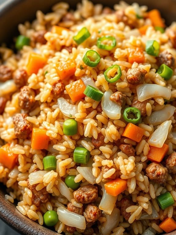 savory pork fried rice