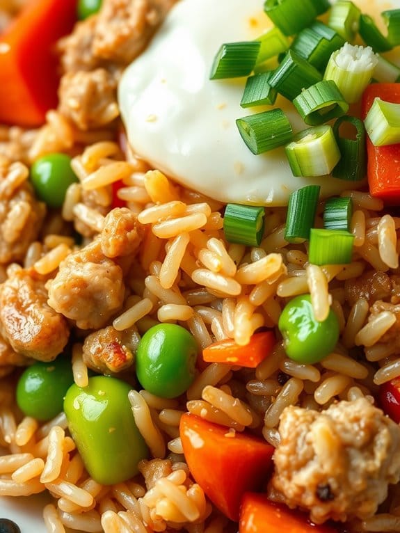 savory pork fried rice