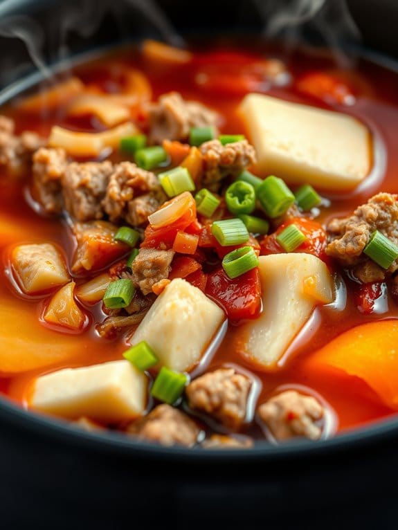 savory pork kimchi stew