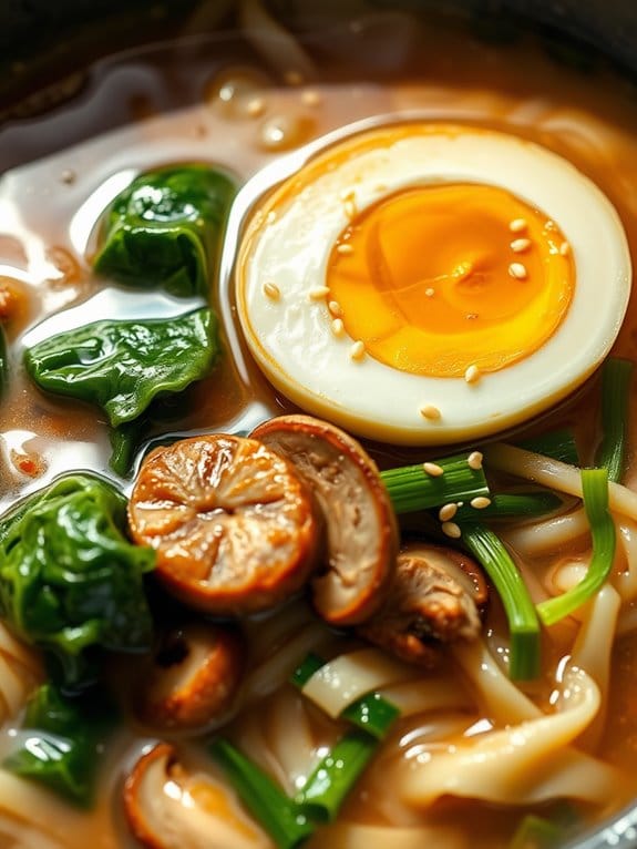 savory pork miso noodles