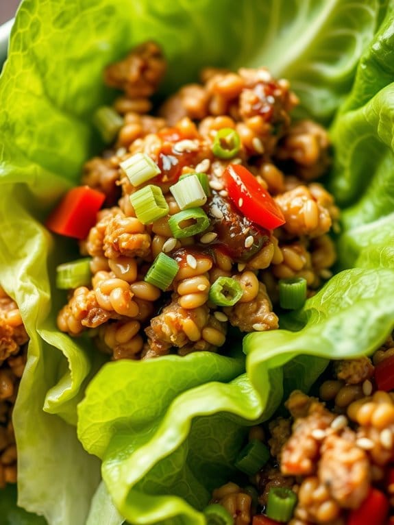 savory pork orzo wraps