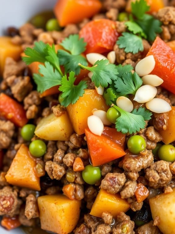 savory pork skillet dish