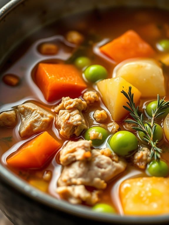 savory pork vegetable soup