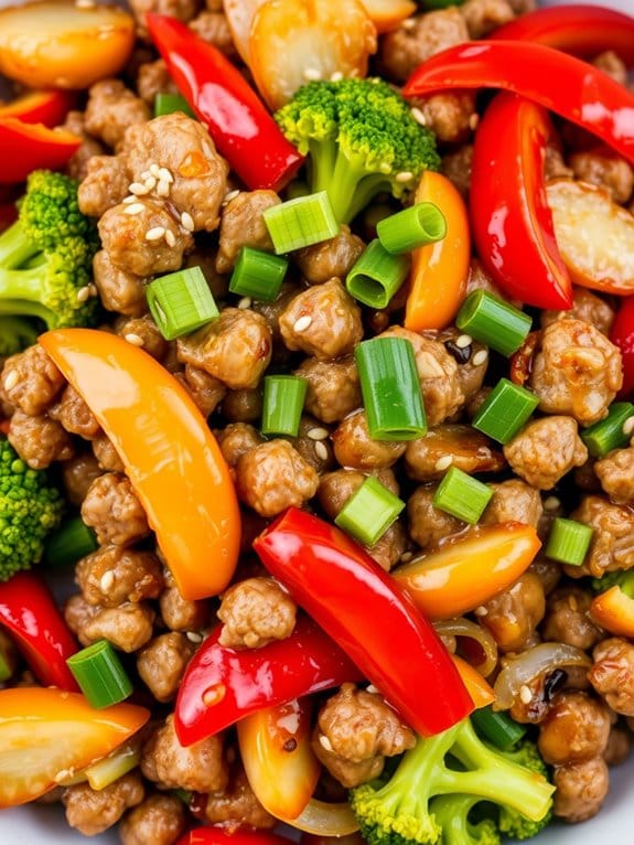 savory pork vegetable stir fry
