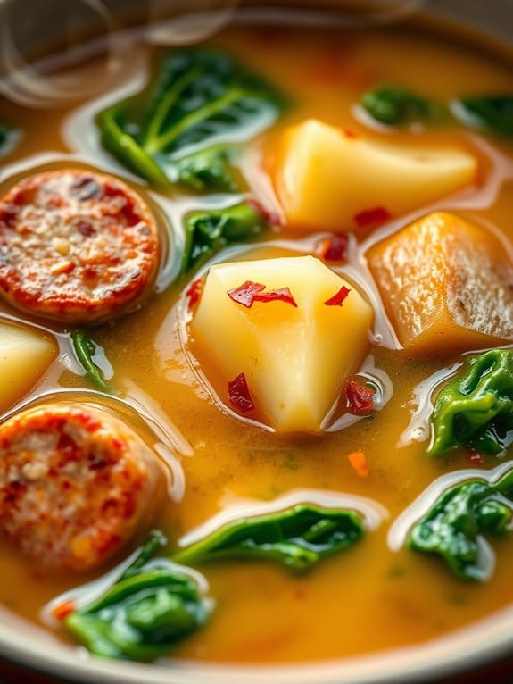 savory sausage kale soup