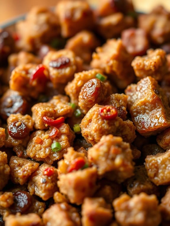savory sausage meat crumbles