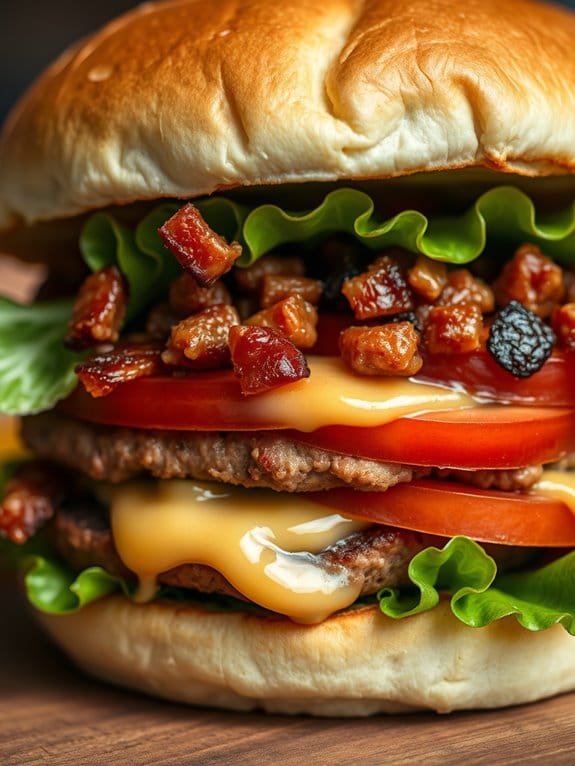 savory smoky bacon burger