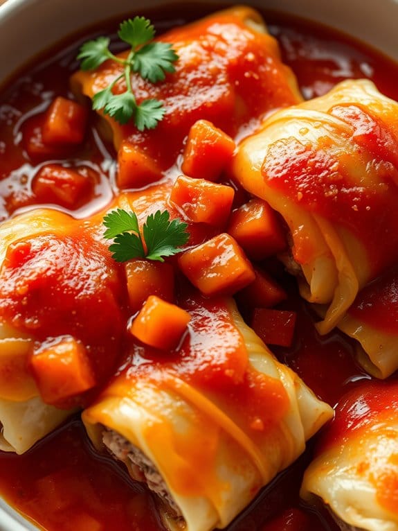 savory stuffed cabbage rolls