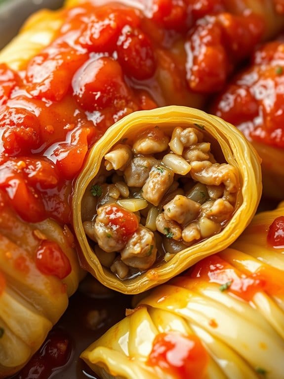 savory stuffed cabbage rolls